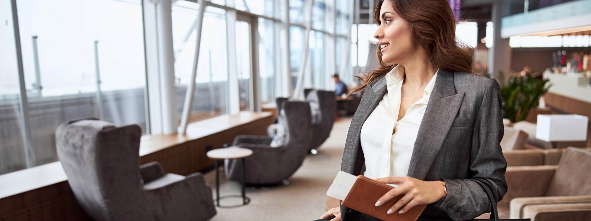 woman in airport