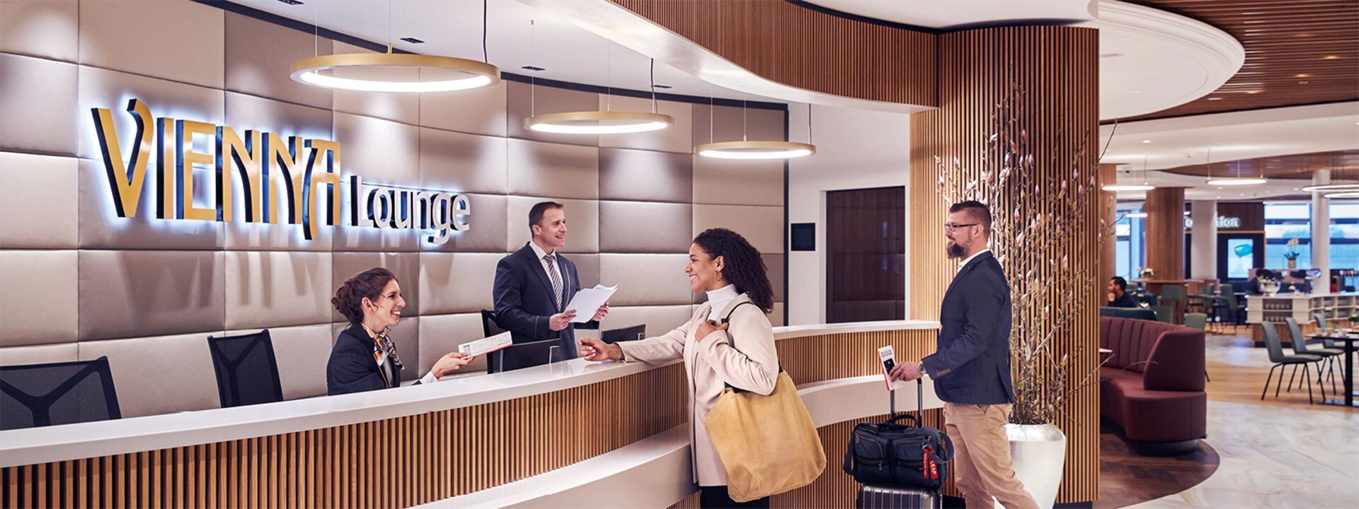 vienna airport check in desk