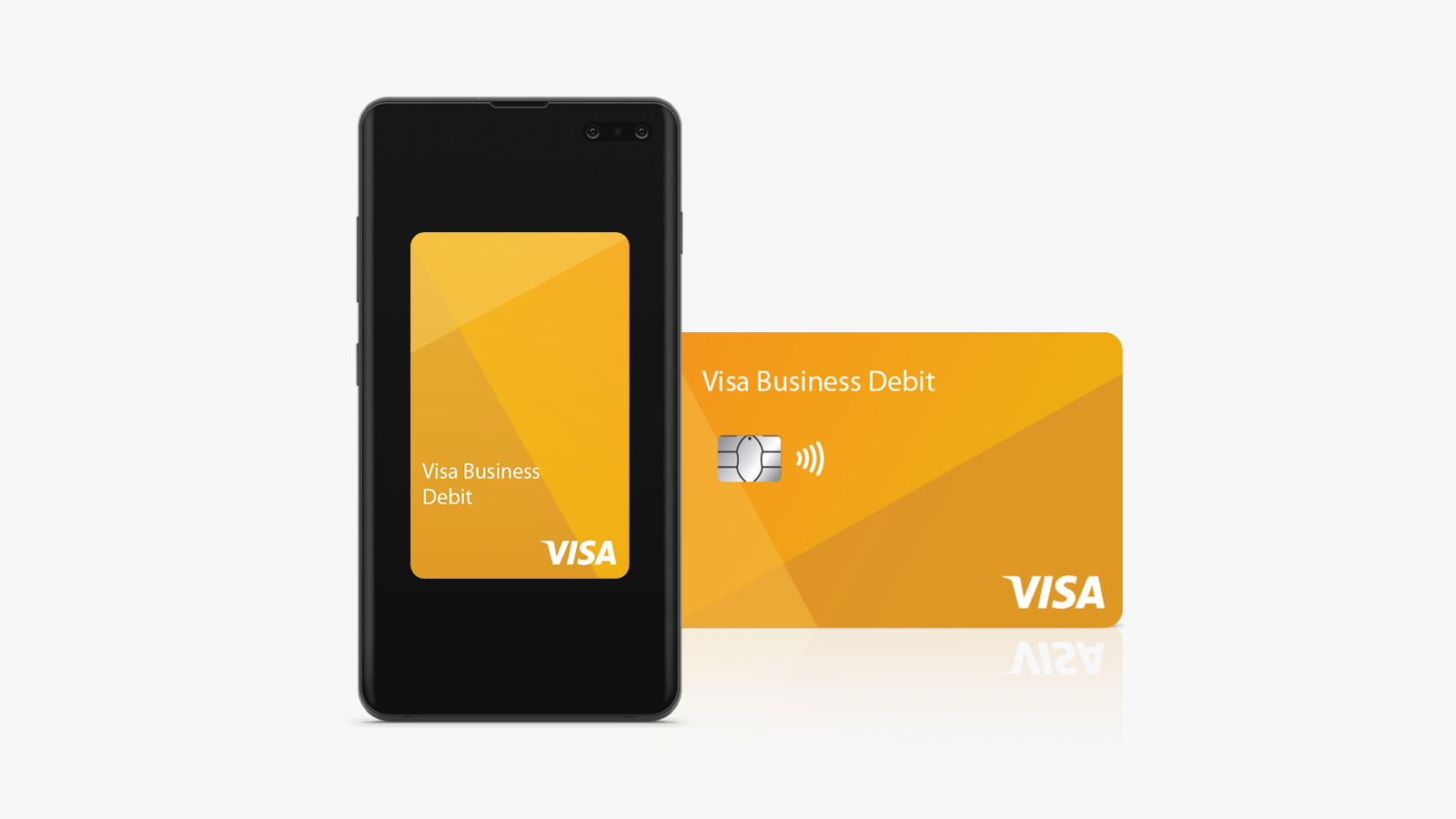 visa business debit card and phone