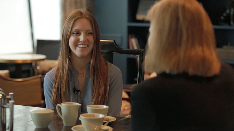 Visa CMO Lynne Biggar interviewed by Associate from the 2016 New Graduate Program Fiona Alfait on leadership, networking, and standing your ground.